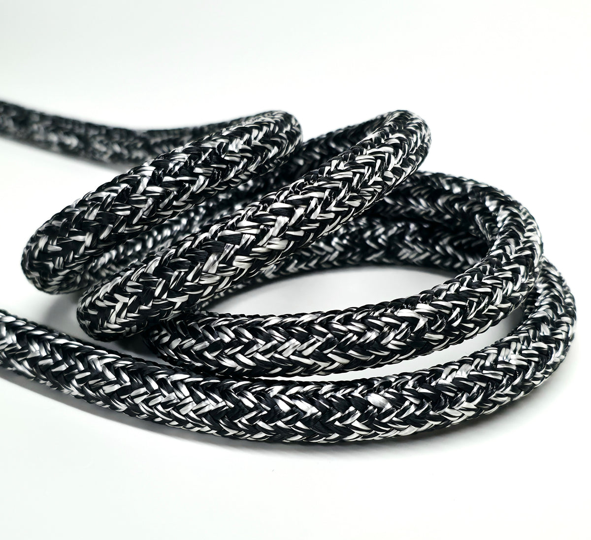 12mm 14mm HMPE Rope Dyneema Equivalent Mottled Black