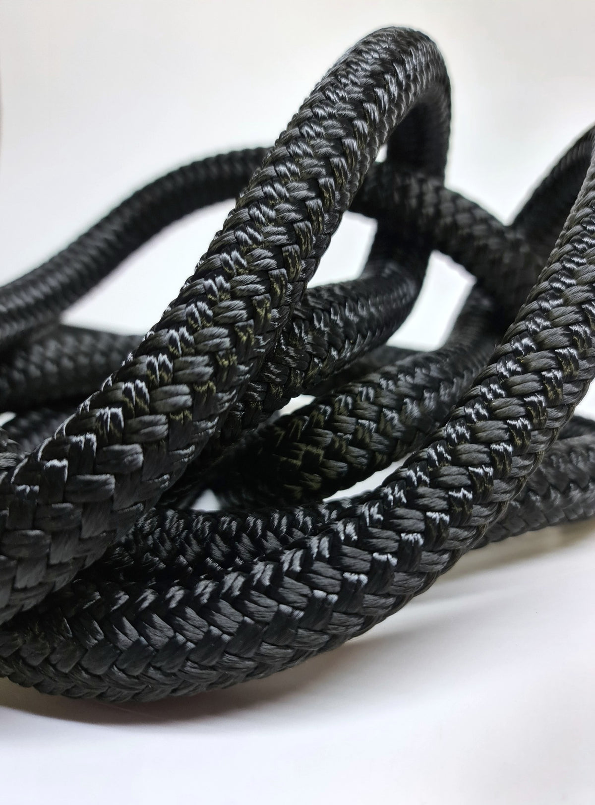 10mm Spliced HMPE Rope Dyneema Equivalent Halyard, Rigging Rope Black