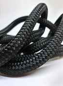 10mm Spliced HMPE Rope Dyneema Equivalent Halyard, Rigging Rope Black