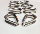 Stainless Steel Wire Rope Thimble Pack of 10pcs
