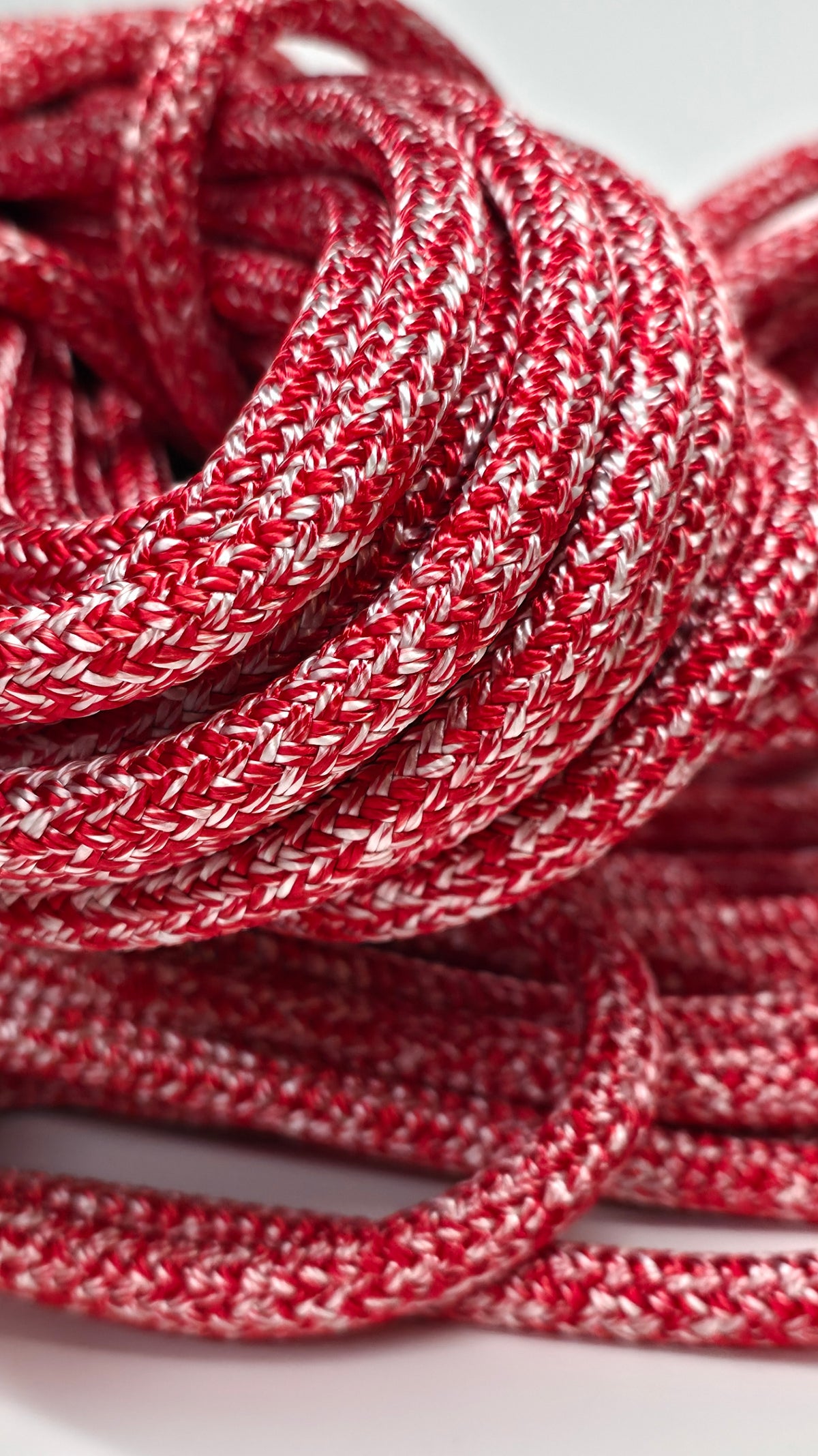 8mm 10mm HMPE Rope Dyneema Equivalent Mottled Red