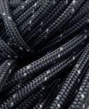 8mm HMPE Rope Dyneema Equivalent Black With Grey
