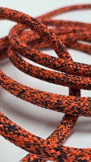 8mm HMPE core with a Technora and high-tenacity polyester cover Mottled Orange / Black