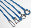 8mm 10mm Spliced HMPE Rope Dyneema Equivalent Halyard, Rigging Rope Mottled Blue