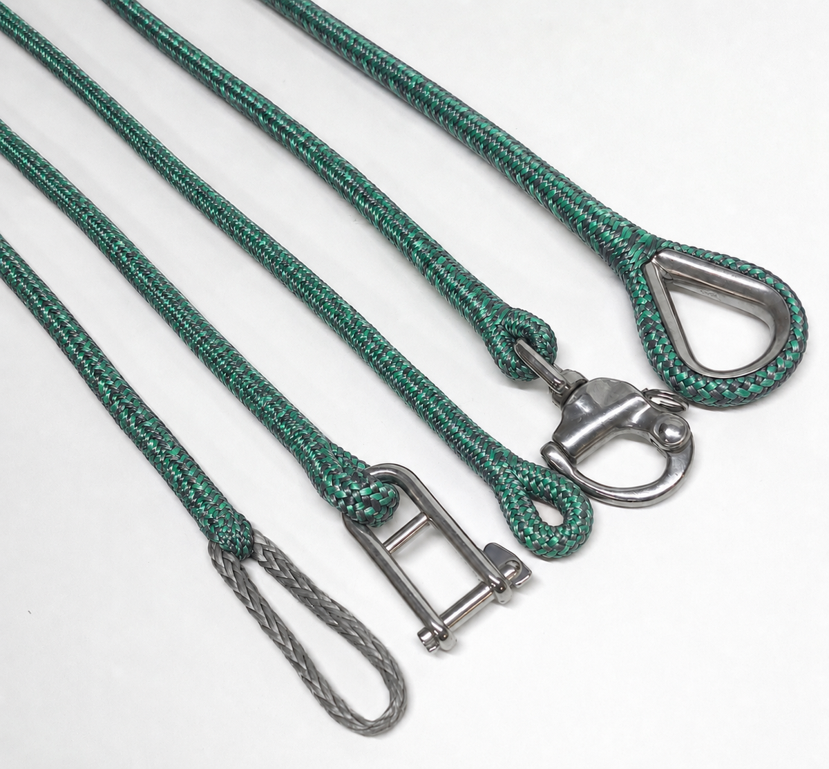 Spliced Dyneema Racing SK78 Braid on Braid Halyard Rigging Rope 8mm Mottled Grey