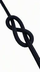 10mm Spliced HMPE Rope Dyneema Equivalent Halyard, Rigging Rope Black