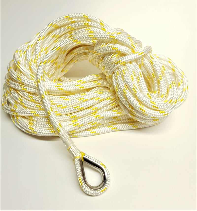 Polyester Braid on Braid Stainless Thimble Spliced Rope