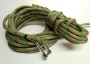 Dyneema Racing SK78 Halyard rope Spliced Pin Shackle Green with Green Fleck