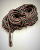 Polyester Braid on Braid Soft Eye Spliced Rope Grey with Red Fleck