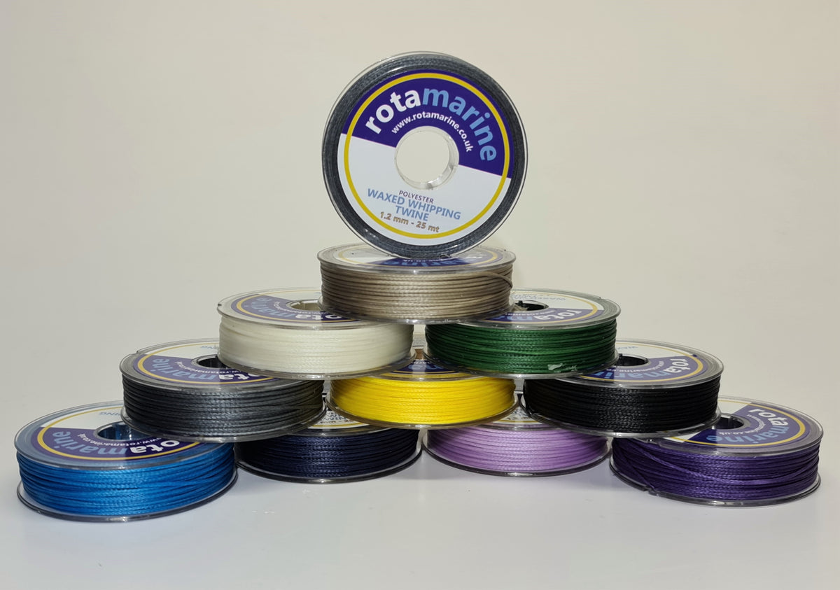 Waxed Polyester Whipping Twine – 1mm & 1.2mm | 25m & 35m Spools | Marine, Fishing & Craft Cord