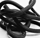 Black and Navy Polyester Braid on Braid Rope Dock Lines, Mooring Lines