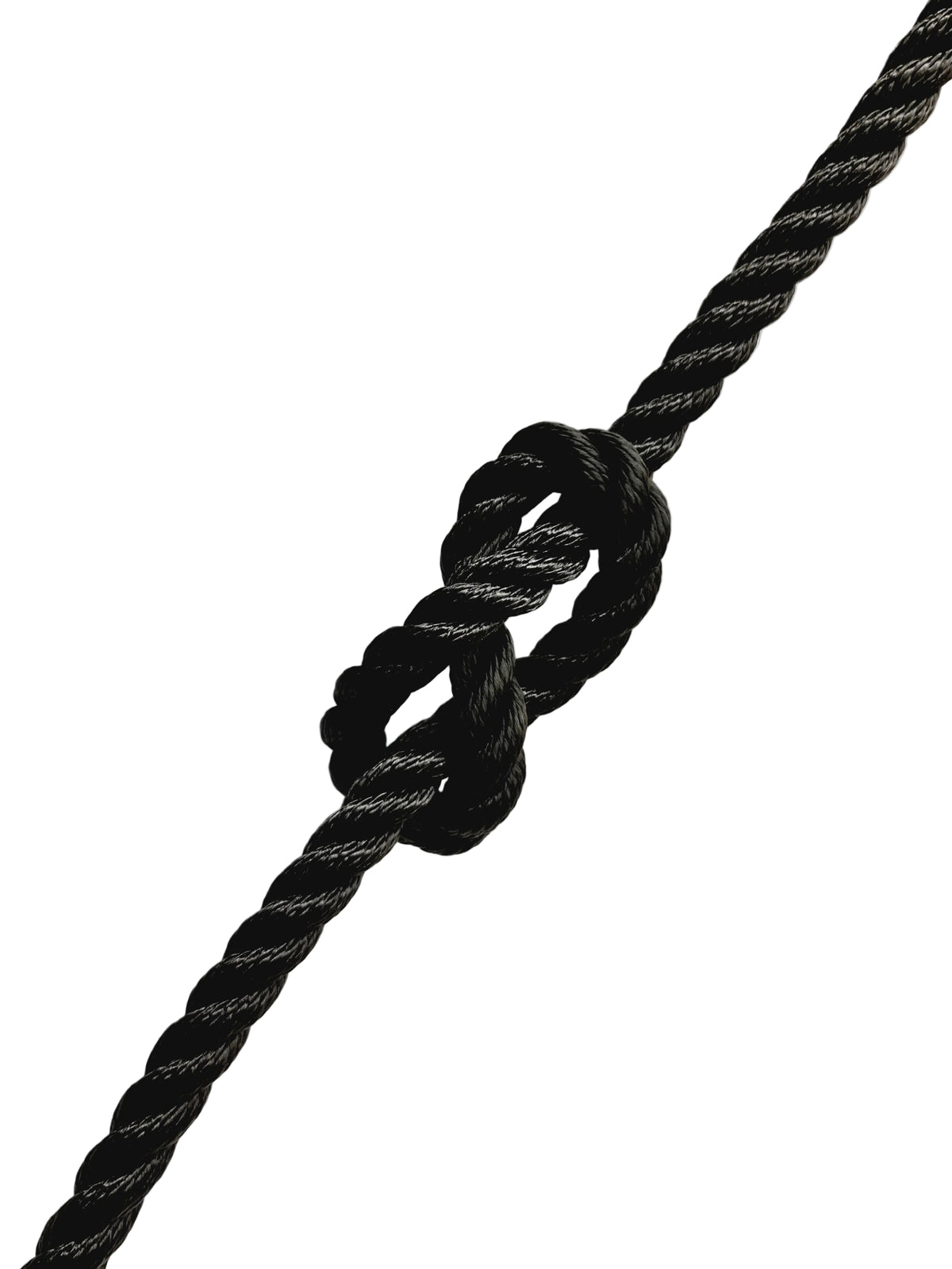 Reel Deal 14mm 100m PP Multifilament Fibre 3 Strand Floating Mooring Rope Balck