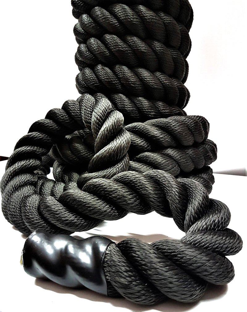 Special Deal 50mm 15mt Black Polypropylene 3Strand rope