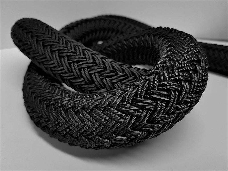 Navy and Black Polyester Braid on Braid Superyacht Dock Lines, mooring Lines