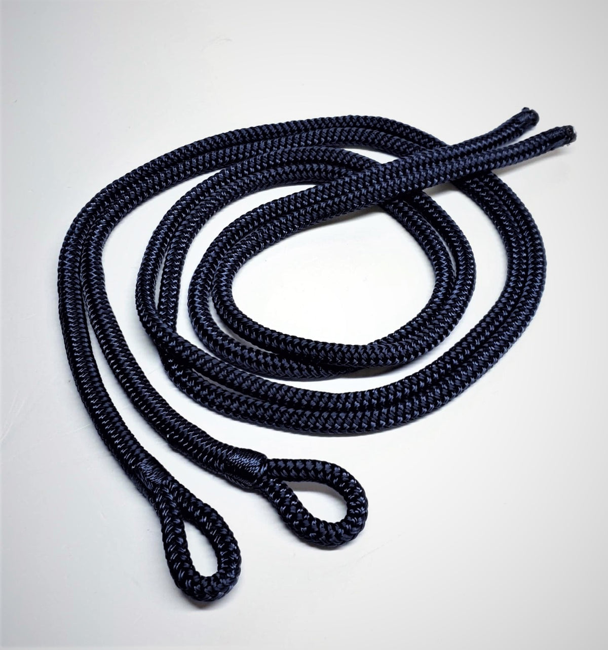 10mm Polyester Braid on Braid Fender Lines – Boat Fender Ropes | 1.5m & 2.5m | Navy, Black, Red & White