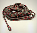 Polyester Braid on Braid Soft Eye Spliced Rope Grey with Red Fleck