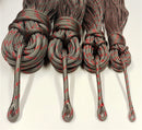Polyester Braid on Braid Soft Eye Spliced Rope Grey with Red Fleck