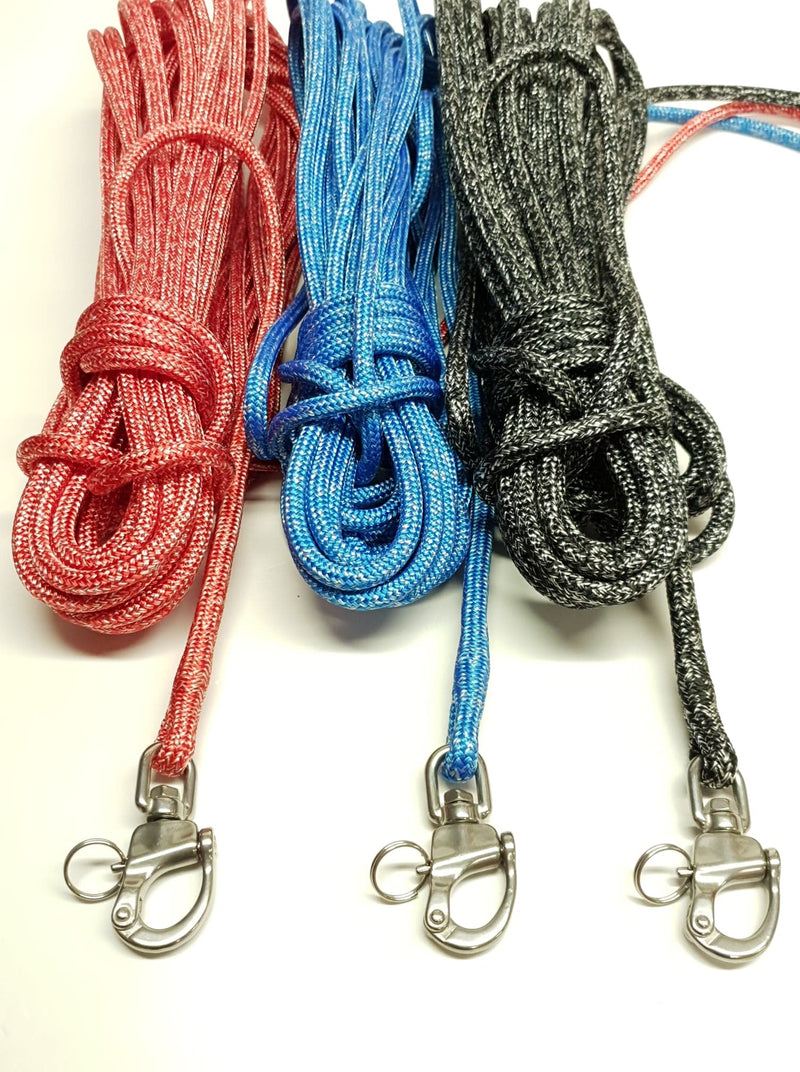 Polyester Braid on Braid Pre Stretched Halyard Snap Shackle Spliced Rope