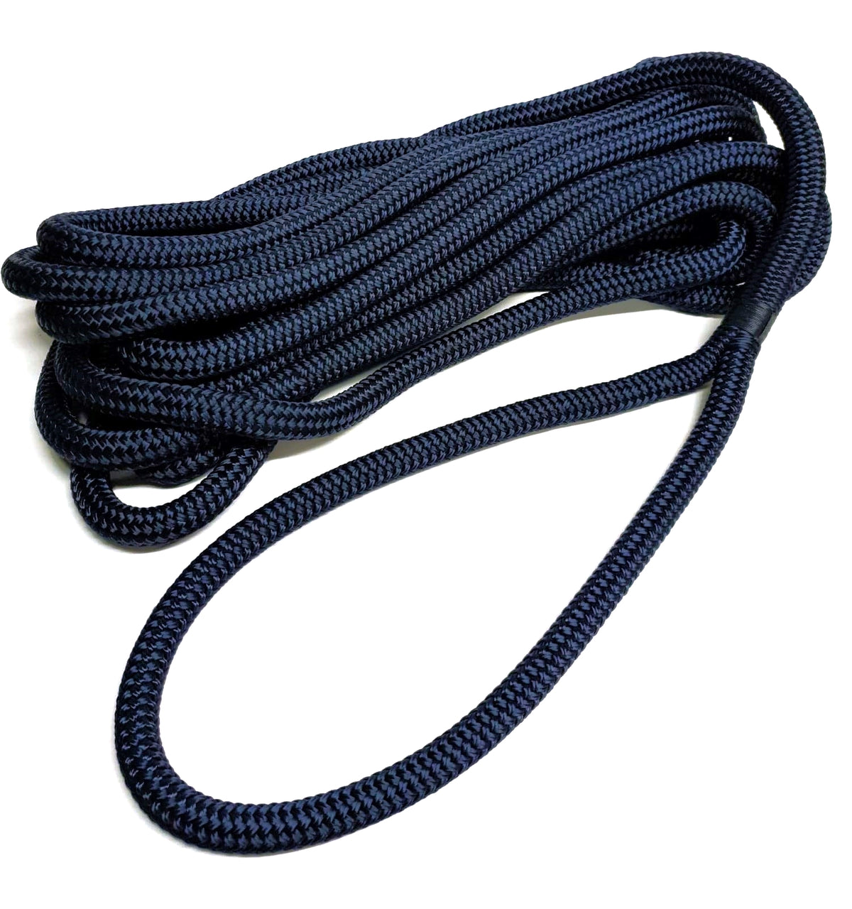 Polyester Braid on Braid Mooring Lines – Soft Eye Spliced Dock Ropes | 12mm–18mm | Various Lengths